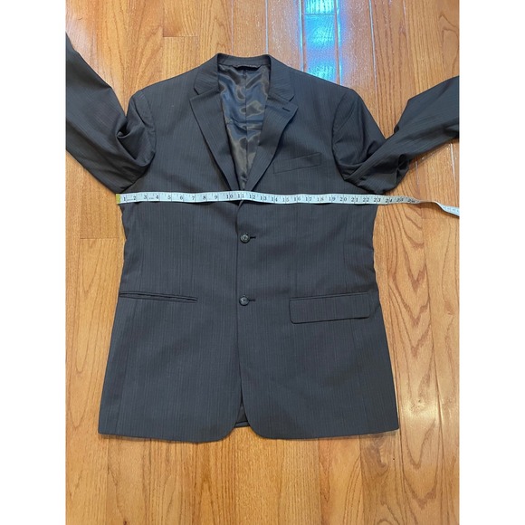 Perry Ellis Men's‎ Classic Fit Pinstripe 2 piece Suit Vest and Jacket Set - Picture 7 of 10